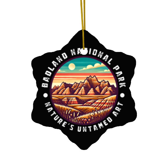 Badlands National Park Natures Untamed Ceramic Ornaments