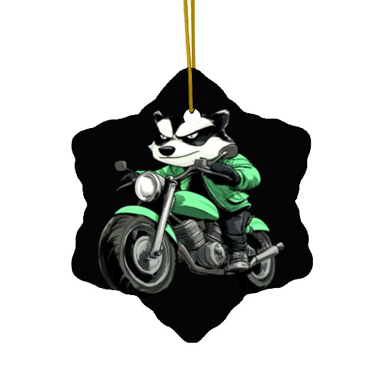 Badge motorcycle Ceramic Ornaments