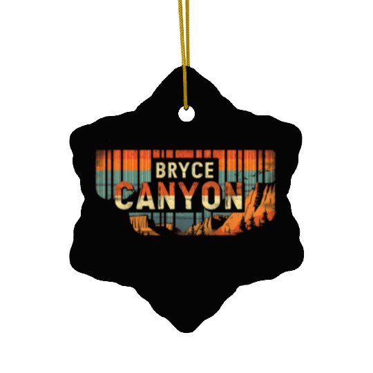 Bryce Canyon US National Park Vintage Ceramic Ornaments