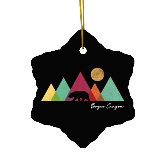 Bryce Canyon National Park Colorful Bear Mountains Ceramic Ornaments
