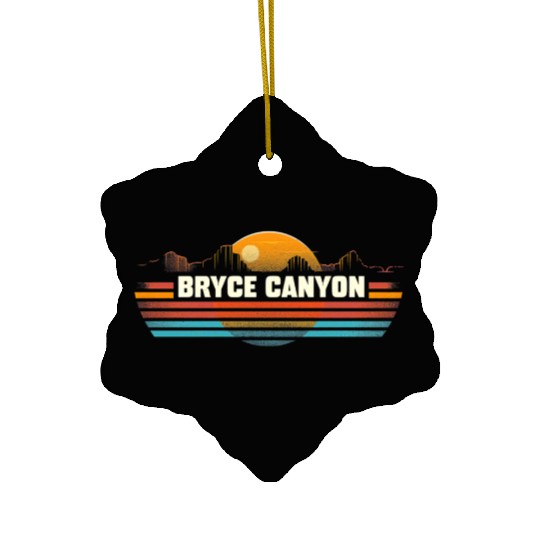 Bryce Canyon US National Park Vintage Ceramic Ornaments