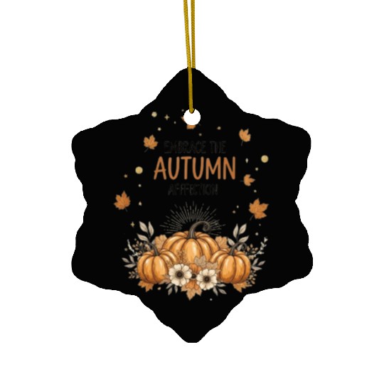 Embrace the Autumn Family Ceramic Ornaments