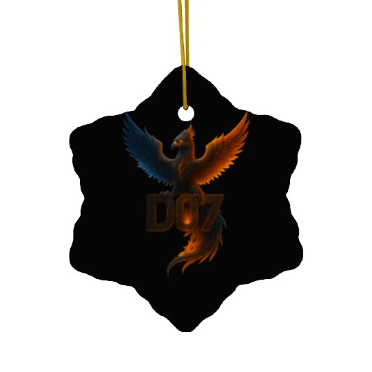 DO7 the Phoenix Rising Ceramic Ornaments