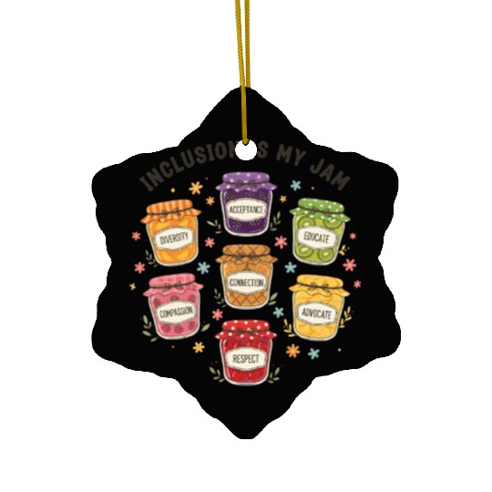 Inclusion In My Jam Special Ed Teacher SPED  Ceramic Ornaments
