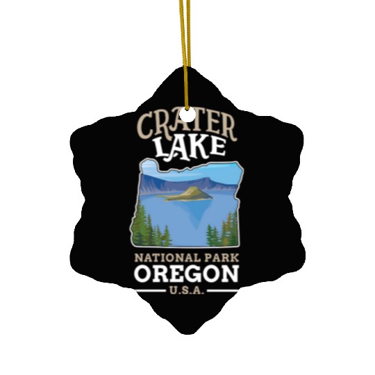 Crater Lake National Park US Oregon Ceramic Ornaments