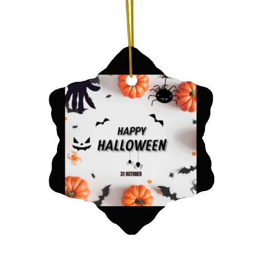 Happy halloween Ceramic Ornaments