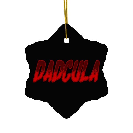 Dadcula Funny Dad Halloween Ceramic Ornaments