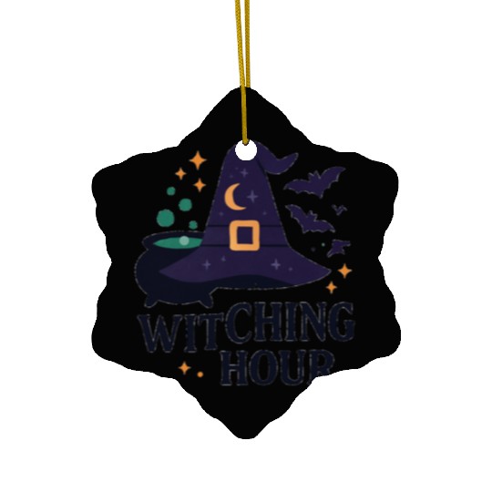 Witching Hour Night Scene Design Ceramic Ornaments