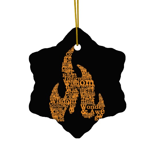 7 Gifts of the Holy Spirit Ceramic Ornaments