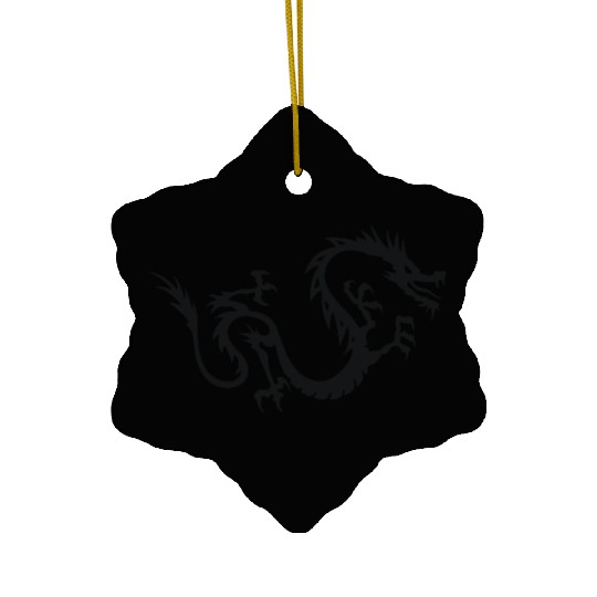 Chinese Dragon Tattoo 3 Ceramic Ornaments