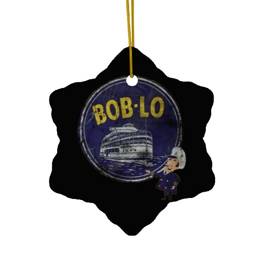 Vintage Retro Classic Cute Detroit Boblo Island Ceramic Ornaments