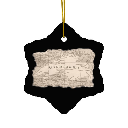 Gichigami Lake Superior Great Lakes Ceramic Ornaments