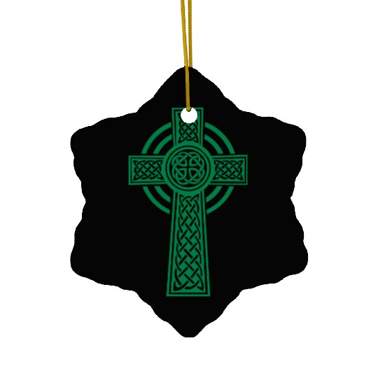 Celtic cross Ceramic Ornaments