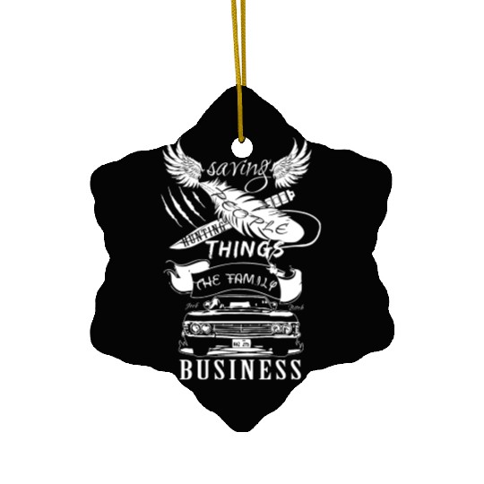 Supernatural - Saving people hunting things Ceramic Ornaments