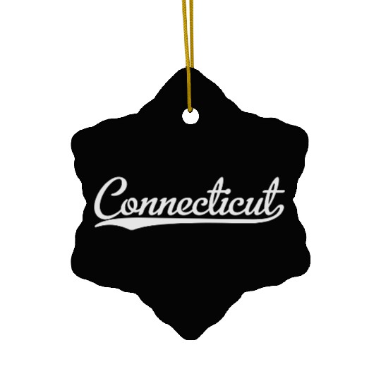Connecticut Ceramic Ornaments