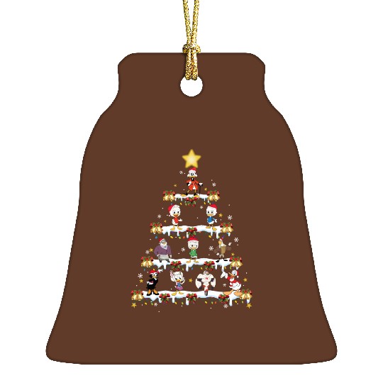 Disney DuckTales Christmas Tree and Lights Ceramic Ornaments
