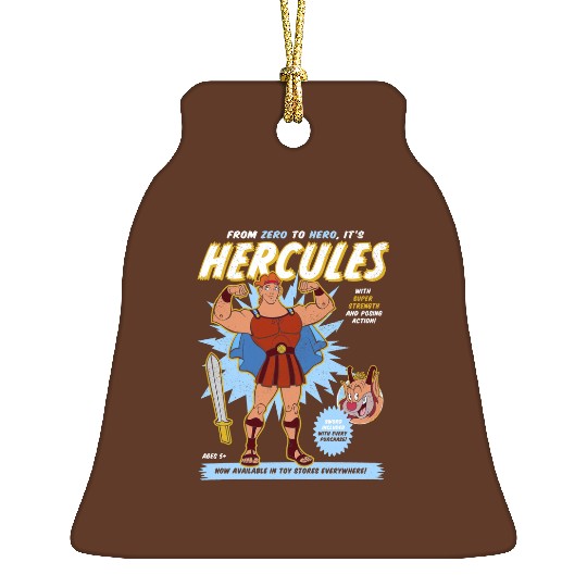 Vintage Disney Hercules Action Figure Poster Ceramic Ornaments