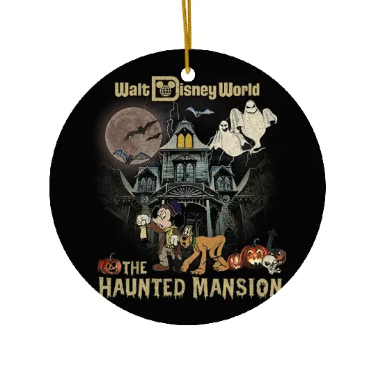 The Haunted Mansion Ceramic Ornaments, Halloween Ceramic Ornaments, Disney Halloween Ceramic Ornaments