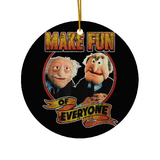 disneys The Muppets Make Fun Of Statler Waldorf Vintage Shot  Gifts Ceramic Ornaments