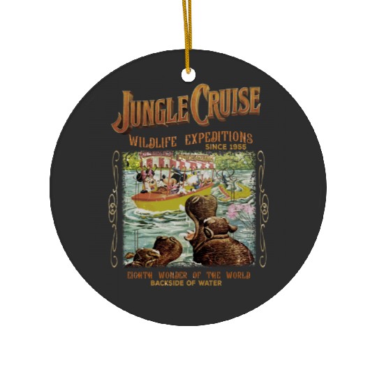 Disney Ceramic Ornaments, Vintage Disney Jungle Cruise Ride Ceramic Ornaments
