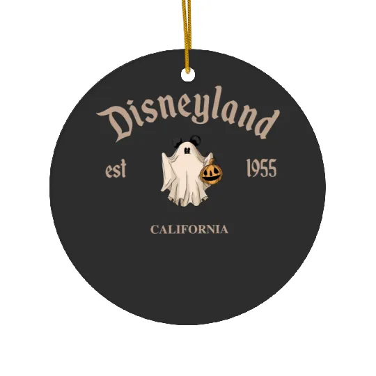 Disneyland Halloween Ceramic Ornaments, Disneyland Est. 1955 California Ceramic Ornaments