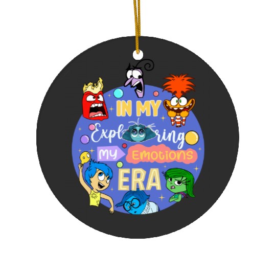 Inside Out 2 Ceramic Ornaments, In My Exploring My Emotions Era Ceramic Ornaments, Disney Trip Ceramic Ornaments