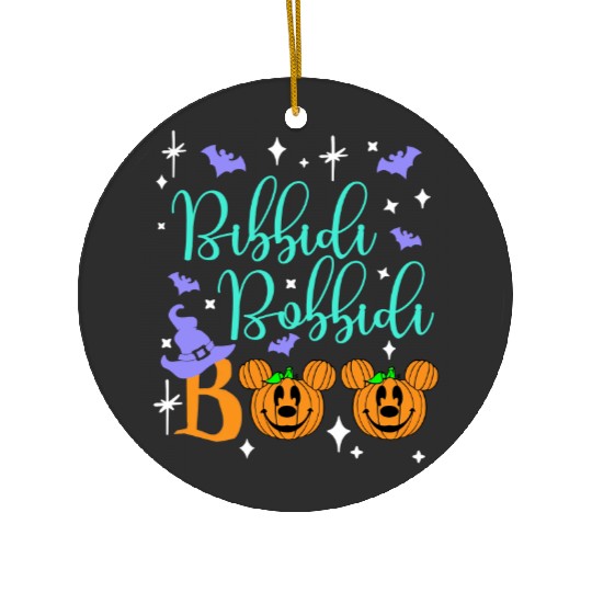 Bibbidi Bobbidi Boo Ceramic Ornaments, Disney Cinde Ceramic Ornaments, Halloween Matching Ceramic Ornaments