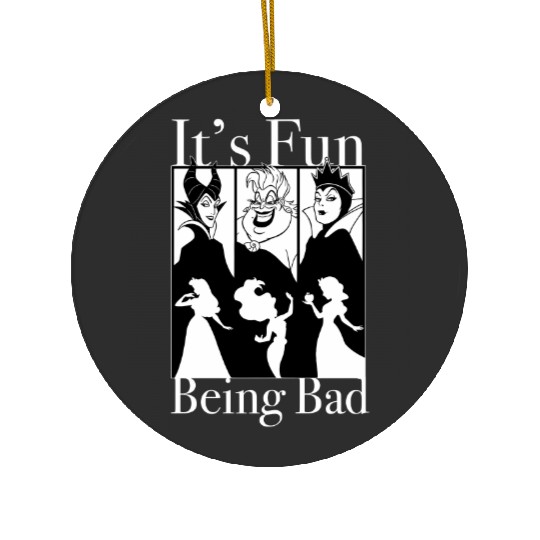 It's Fun Being Bad Disney Villains Ceramic Ornaments,
