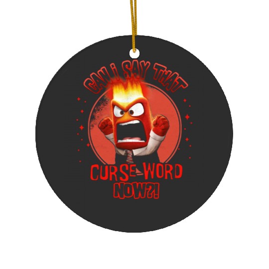 Disney Inside Out Anger Curse Word Ceramic Ornaments, Anger Feeling Ceramic Ornaments