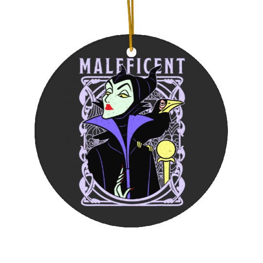 Vintage Disney Villains Sleeping Beauty Maleficent Old School Poster Ceramic Ornaments