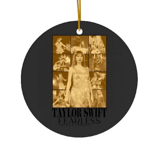 Discover Vintage 90s Style Taylor Fearless Ceramic Ornaments, Taylor version Eras Tour Ceramic Ornaments