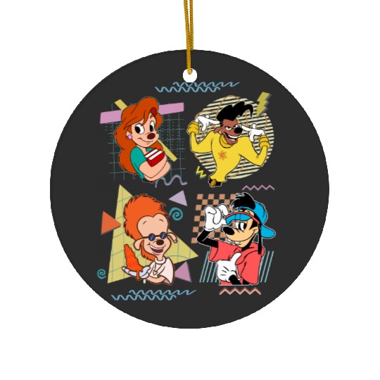 Goofy Ceramic Ornaments, Kids Disney Ceramic Ornaments, Vintage Goofy Movie Powerline