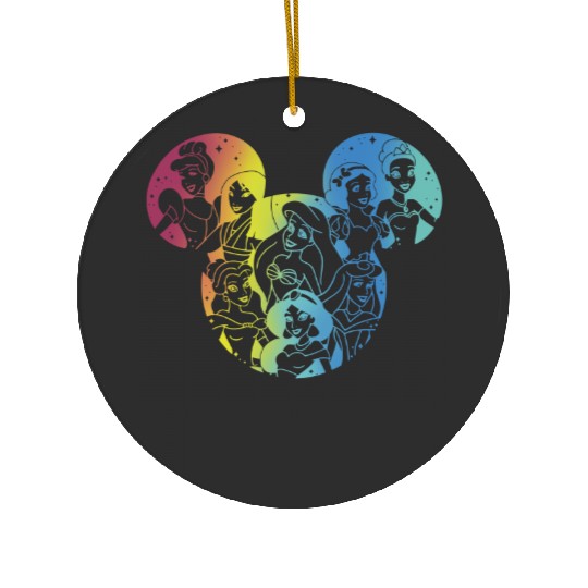 Disney Princess Ceramic Ornaments, Mickey Ears Ceramic Ornaments, Princess Disneyland Ceramic Ornaments