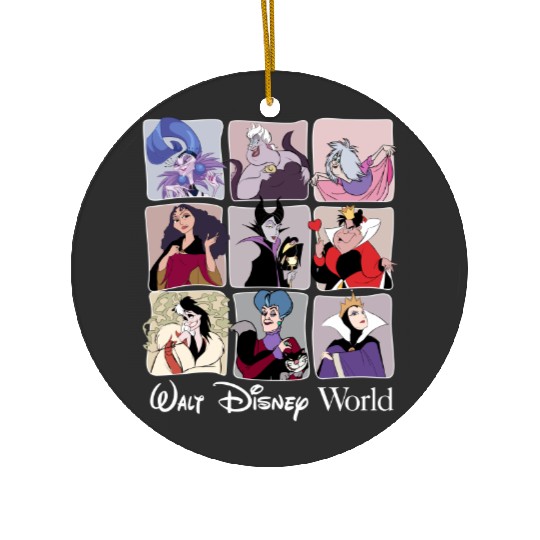 Disney Villains Ceramic Ornaments, Disney Villain Characters Ceramic Ornaments