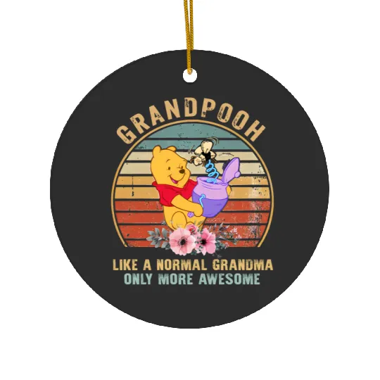 Disney Winnie The Pooh Grandma Ceramic Ornaments, Mother Day Gift, Gift For Grandma