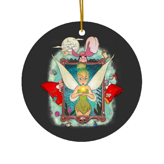 Retro Tinkerbell Ceramic Ornaments, Disney Princess Ceramic Ornaments, Disney Tinkerbell Ceramic Ornaments