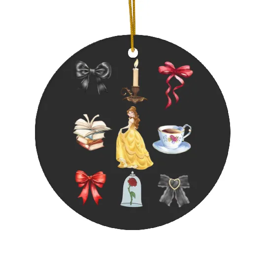 Disneyland Princess Coquette Ceramic Ornaments Belle Coquette Ceramic Ornaments