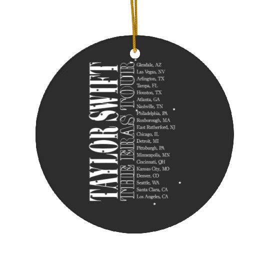 Eras Tour Setlist a Eras Tour Setlist a Eras Tour Setlist (3) Ceramic Ornaments