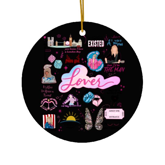 Discover Lover Album Ceramic Ornaments, Taylor Lover Ceramic Ornaments, Taylor Valentines Ceramic Ornaments