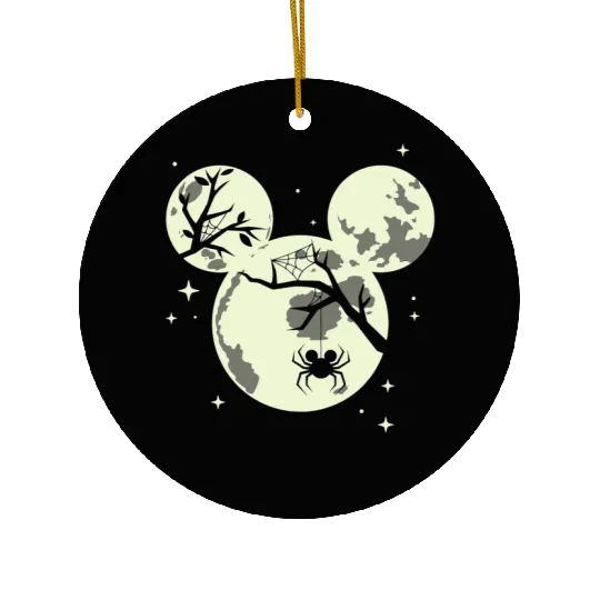 Disney Halloween Mickey Moon Ceramic Ornaments