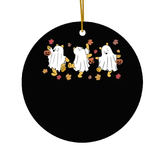 Retro Disney Pooh Halloween Ceramic Ornaments, Winnie the Pooh Ghost Ceramic Ornaments