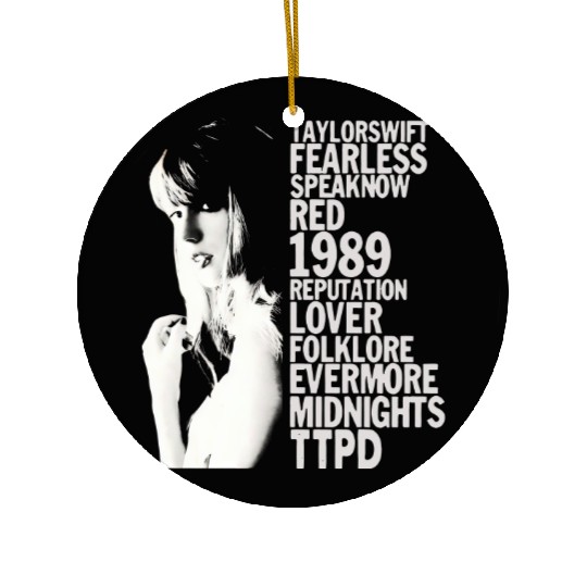 Vintage Taylor's Album Eras Toury Ceramic Ornaments, Eras Tour Ceramic Ornaments