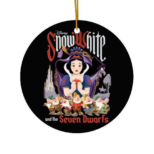 Retro Disney Snow White And The Seven Dwarfs Ceramic Ornaments, Disney Snow White Ceramic Ornaments