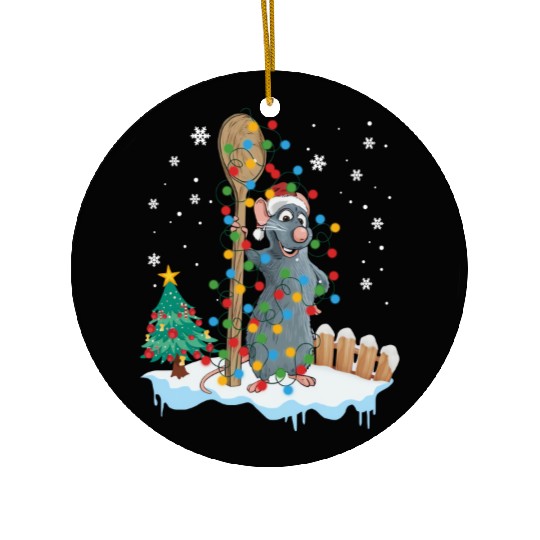 Disney Ratatouille Remy Christmas Light Ceramic Ornaments, Vacation Family Holidays Gift