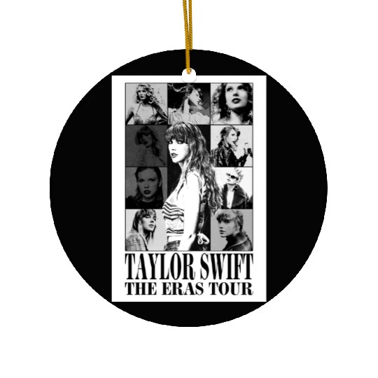 eras tour black and white Ceramic Ornaments