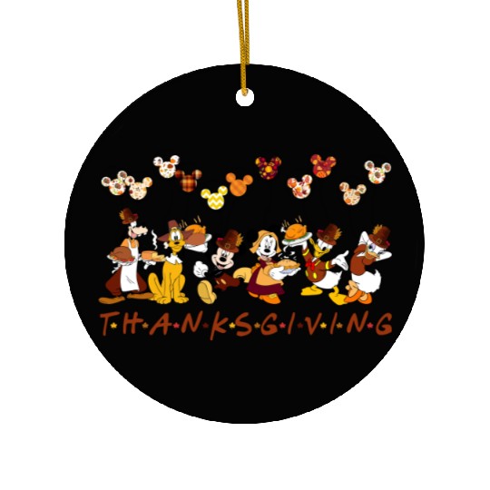 Disney Thanksgiving Ceramic Ornaments, Disney Mickey Hoody, Mickey and Friends Ceramic Ornaments