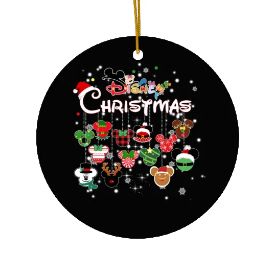 Disney Christmas Mickey ball Ceramic Ornaments, Mickey's very merry Christmas party 2023 Ceramic Ornaments, Magic Kingdom Christmas Ceramic Ornaments