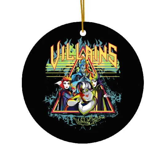Villains Characters Ceramic Ornaments, Retro Disney Villains Characters