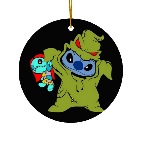 Stitch Cosplay Oogie Boogie Disney Halloween Ceramic Ornaments