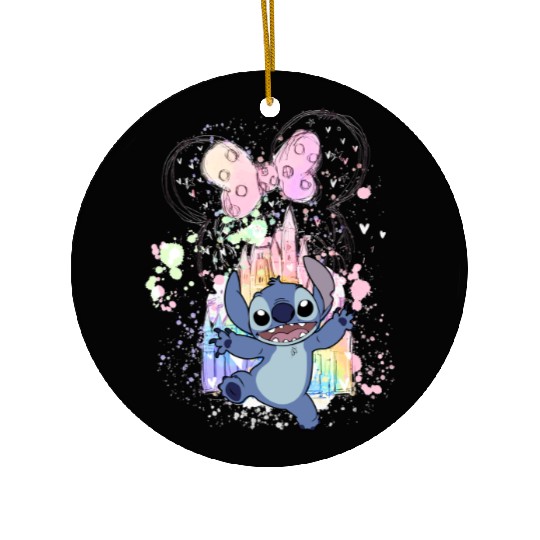 Disney Stitch Ceramic Ornaments, Cute Disney Stitch Ceramic Ornaments, Stitch Ceramic Ornaments, Disney Magic Kingdom Stitch Ceramic Ornaments